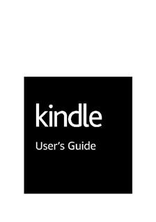 Amazon Kindle 8th Generation manual. Tablet Instructions.